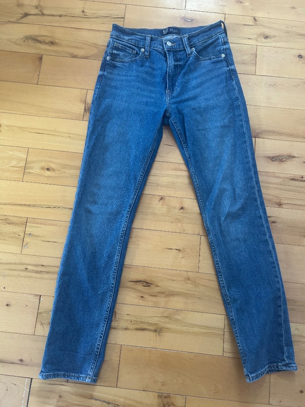 Gap 90s straight medium wash blue jeans size 2/26